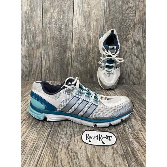 adidas Other - ADIDAS Mens Running Shoes Q22220 Sneakers Silver Aqua size 9